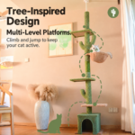 Floor to Ceiling Cactus Cat Tree | OEM Wholesale - image 2</tr>
