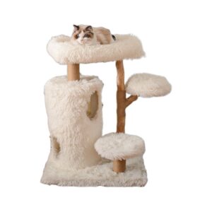 Natural Wood Cat Tree with Condo | OEM Wholesale